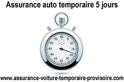 assurance auto temporaire durée 5 jours
