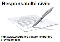 Responsabilité civile assurance auto temporaire