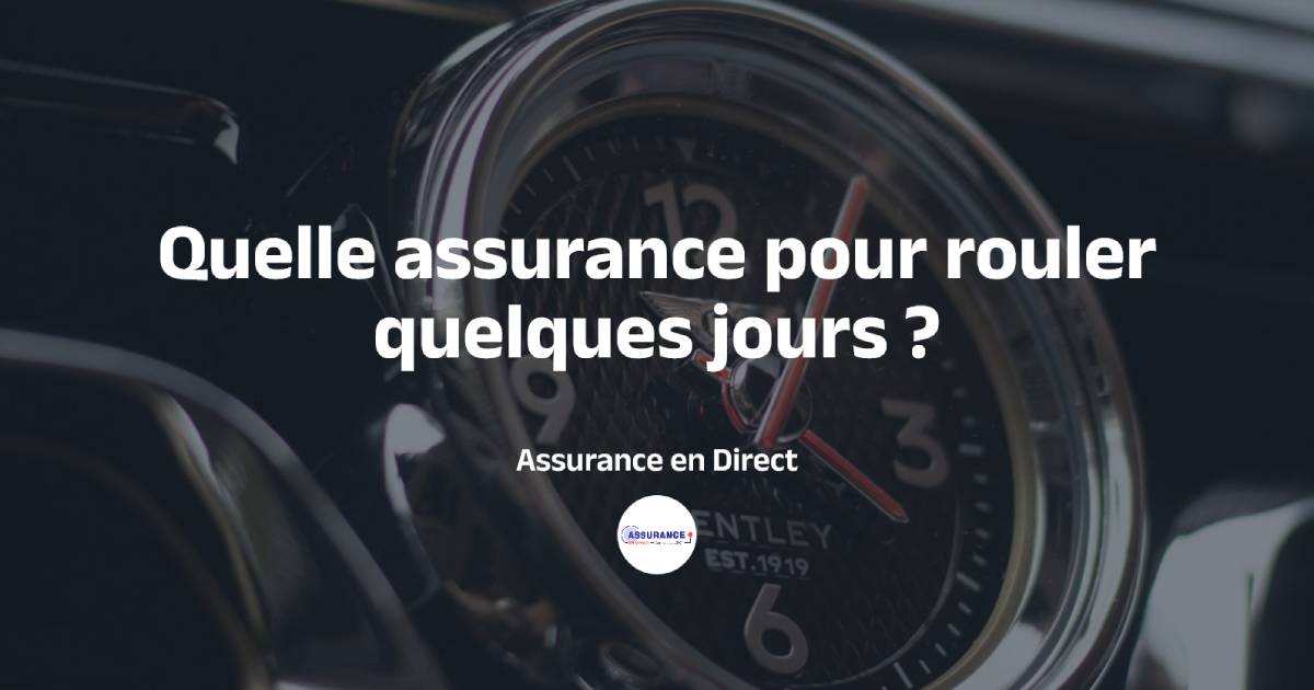 Montre dans une Bentley pour illustrer une assurance pour quelques jours
