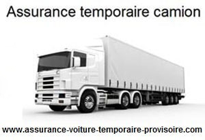 Assurance temporaire poids lourd camion plus de 3T5