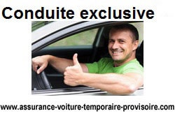 Assurance auto temporaire conduite exclusive
