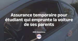 assurance temporaire etudiant emprunt