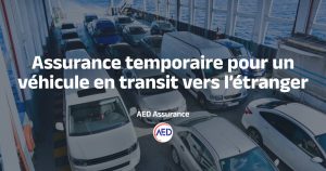 Assurance temporaire pour véhicule destiné à l'export