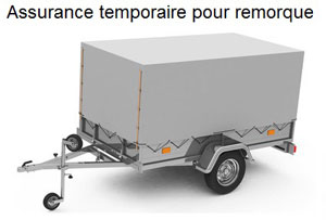 assurance temporaire pour remorque