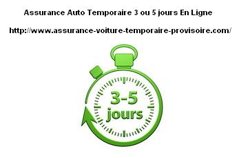 assurance voiture temporaire 3 jours ou 5 jours