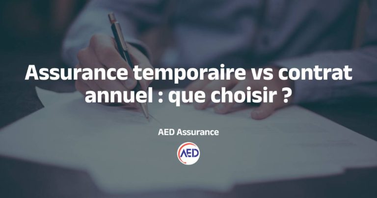 Assurance temporaire ou contrat annuel : que choisir selon sa situation ?