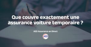 Couverture assurance temporaire pour voiture
