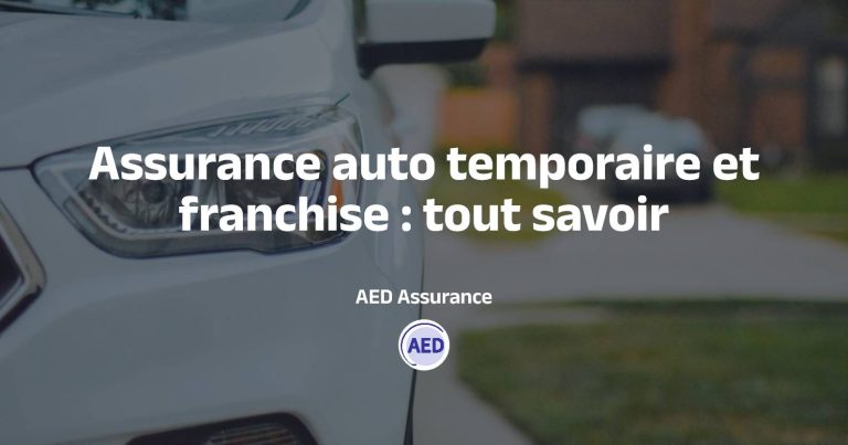 Franchise assurance auto temporaire : comment ça marche ?