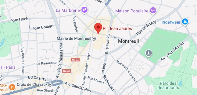 Place jean Jaurès 93100 Montreuil