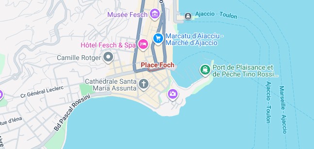 Place Foch 20000 Ajaccio Corse