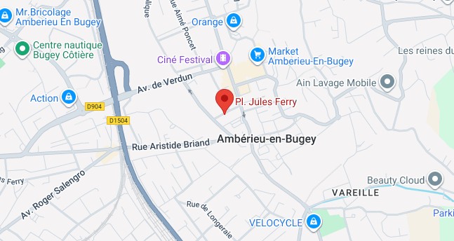 Assurance auto temporaire à la Place Jules Ferry 01500 Ambérieu-en-Bugey