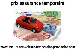 Assurance temporaire pas cher auto